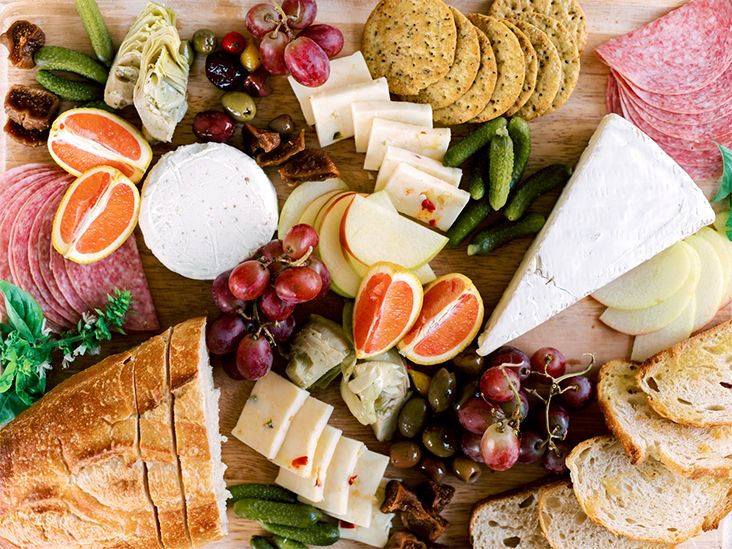 Cheese platters and frozen meals